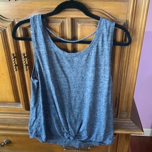 PINK Victoria’s Secret Gray Muscle Tee Tank Top